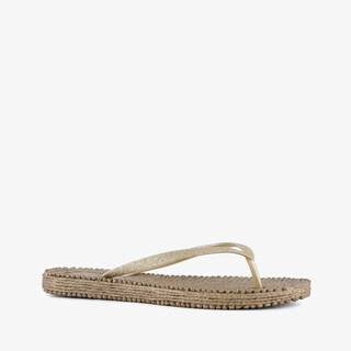 Dames teenslippers goud