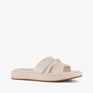XX by Mexx dames slippers met studs beige