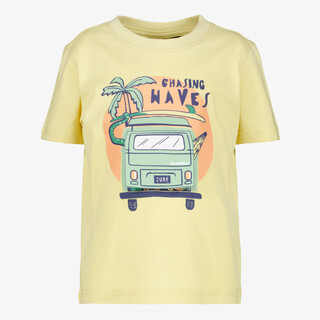 Unsigned jongens T-shirt met busje geel