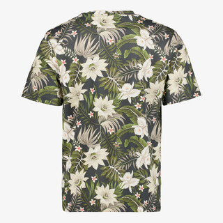 JJ REBEL heren T-shirt met tropische print groen
