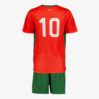 Dutchy tweedelig kinder sport set rood groen
