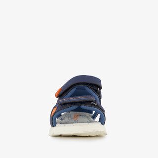 Blue Box jongens sandalen blauw oranje