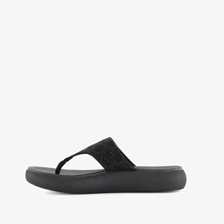 Skechers Relaxed Fit: Asana Luxe - Keep Dazzling teenslippers zwart