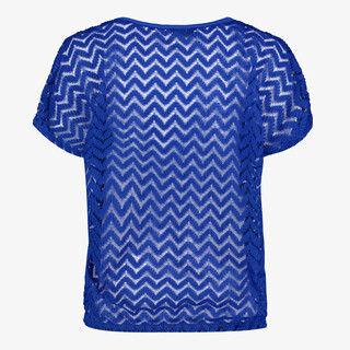 TwoDay dames T-shirt met golvend patroon blauw