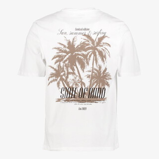 JJ REBEL heren T-shirt met backprint wit