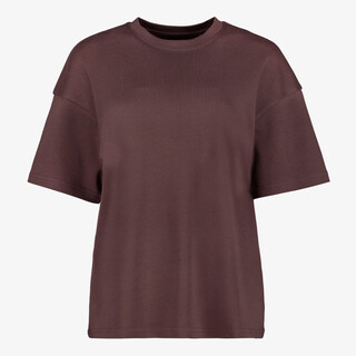 TwoDay oversized dames T-shirt bruin