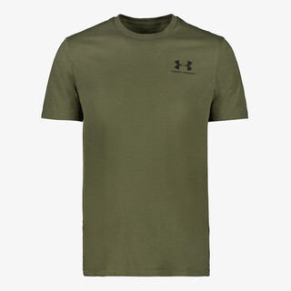 Under Armour UA Left Chest Logo heren T-shirt donkergroen