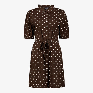 TwoDay dames blousejurk met stippen bruin