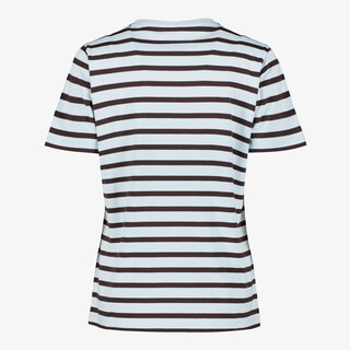 TwoDay gestreept dames T-shirt lichtblauw