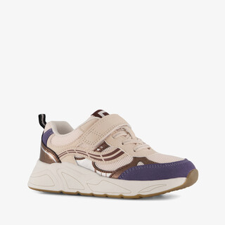 Blue Box meisjes sneakers beige paars