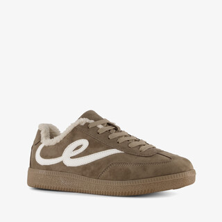 Blue Box dames teddy sneakers bruin