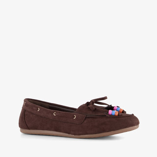 Blue Box dames mocassins donkerbruin
