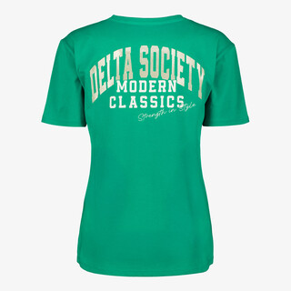 TwoDay dames T-shirt met backprint groen