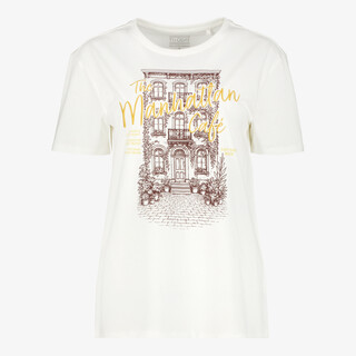 TwoDay dames T-shirt met opdruk wit