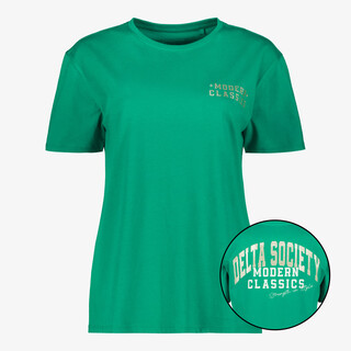 TwoDay dames T-shirt met backprint groen
