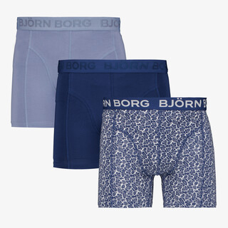 Bjorn Borg heren boxershorts 3 pack blauw print