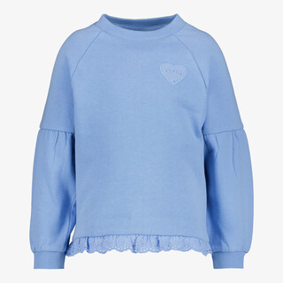 TwoDay meisjes sweater met pofmouwen blauw