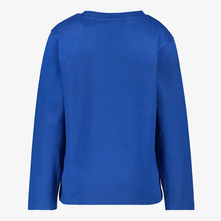 Unsigned jongens shirt met lange mouwen en lynx opdruk blauw