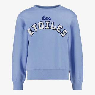 TwoDay meisjes sweater met tekstopdruk blauw