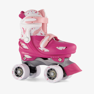 Nijdam Feather Drops verstelbare rolschaatsen roze