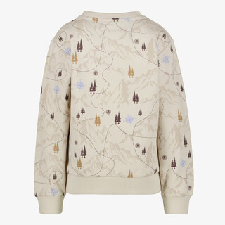 Unsigned jongens sweater met bosprint beige