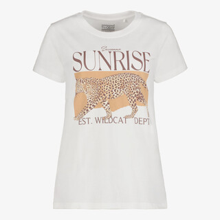 TwoDay dames T-shirt met panter wit