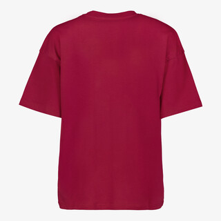 TwoDay oversized dames T-shirt met print rood goud