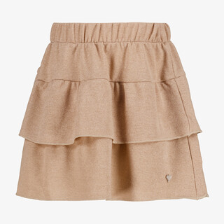 TwoDay meisjes rok met ruches en glitters goud