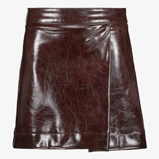 TwoDay meisjes PU rok aubergine