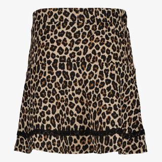TwoDay meisjes rok met panterprint bruin