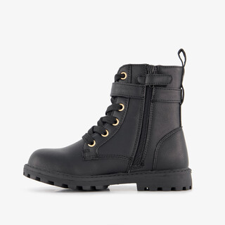 Blue Box meisjes veterboots met tasje zwart