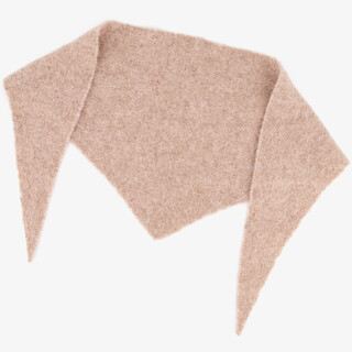 Driehoek dames sjaal beige