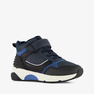 Blue Box hoge gevoerde jongens sneakers donkerblauw