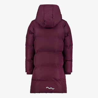 TwoDay lange gewatteerde meisjes winterjas bordeaux