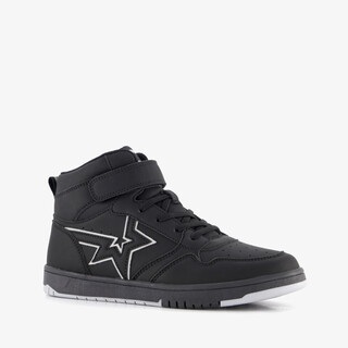 Blue Box hoge jongens sneakers met ster zwart