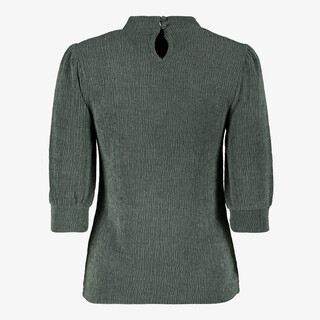 TwoDay dames plissé shirt groen