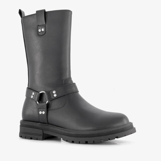 Blue Box hoge meisjes biker boots zwart