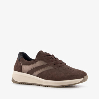 Hush Puppies suede dames sneakers bruin
