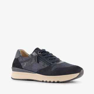 Hush Puppies suede dames sneakers blauw