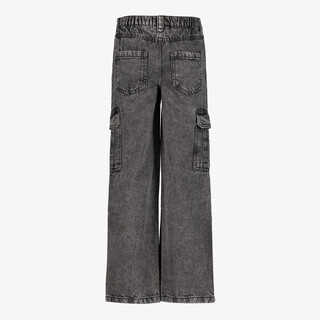 TwoDay cargo meisjes jeans grijs