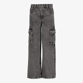 twoDay cargo meisjes jeans grijs
