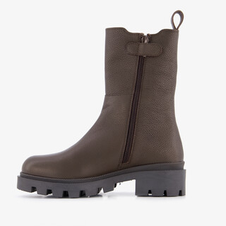 Groot leren meisjes Chelsea boots bruin
