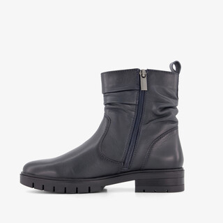 Hush Puppies leren dames boots donkerblauw