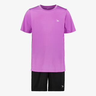 Dutchy tweedelige meisjes  sport set paars zwart