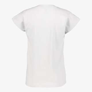 Name It meisjes T-shirt met roze tekstopdruk wit