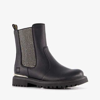 Blue Box meisjes Chelsea boots met studs zwart