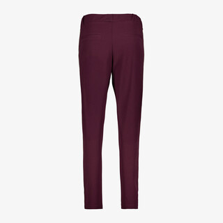 TwoDay dames broek met biezen bordeaux wit