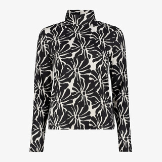 TwoDay dames coltrui met bloemenprint zwart wit