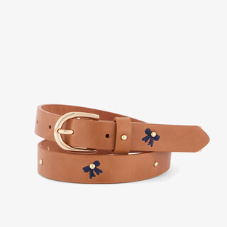 Meisjes riem bruin met strikjes