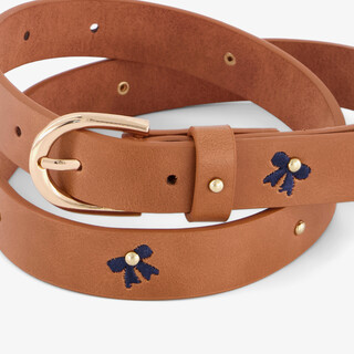 Meisjes riem bruin met strikjes